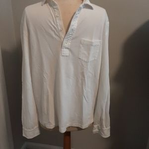 White Polo Shirt long sleeved